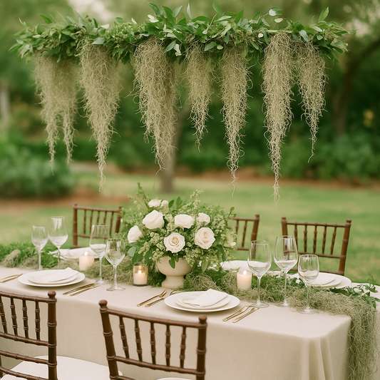 1 -5 GAL Premium Fresh Spanish Moss Air Plant - Healthy Tillandsia Usneoides - Wewdding & Home Decor, Orchids & Terrariums