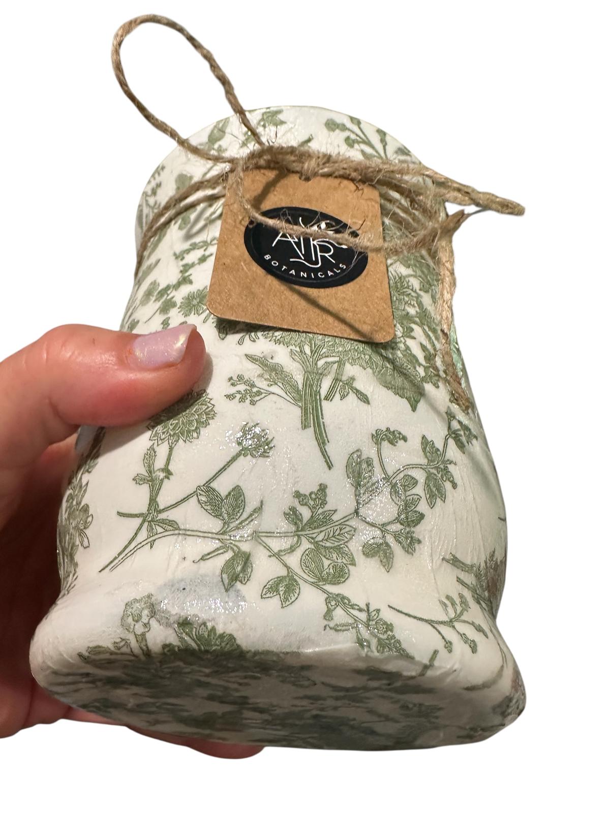 Glass Decoupage Candle Holder - Tall