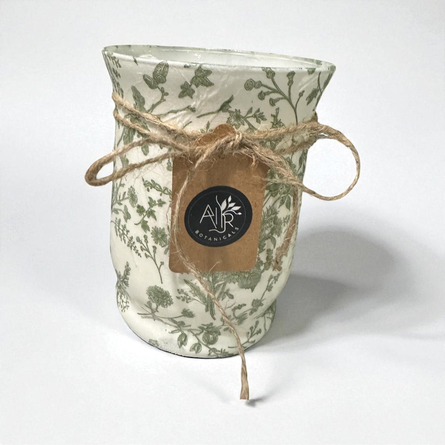 Glass Decoupage Candle Holder - Tall
