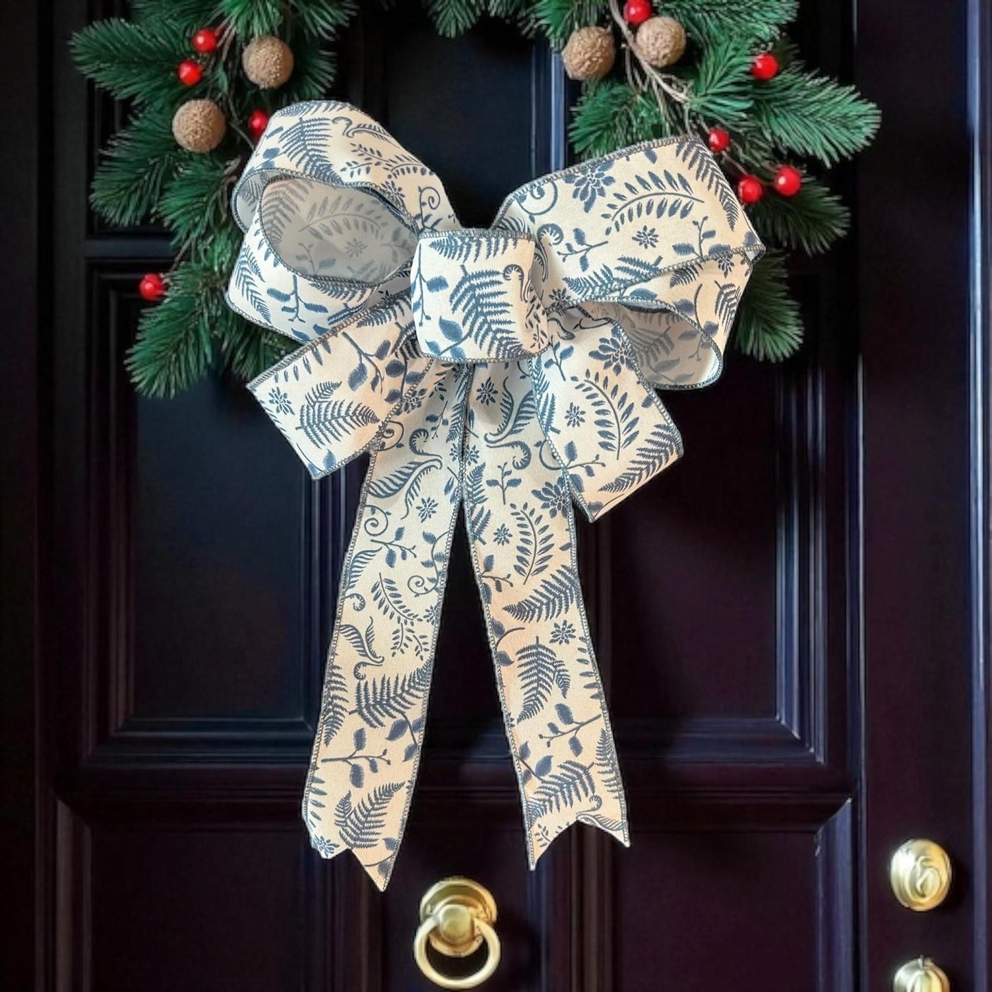 Coastal Floral 7 Loop Bow