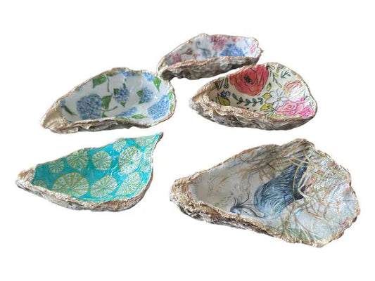XL Oyster Jewelry Dish, 5 Styles, Trinket Gift, Gift for Bride, Bridesmaid Gift, Mother’s Day Gift, Party Favor, Wedding Favor, Engagement