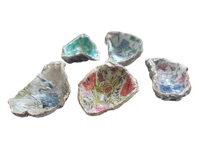 XL Oyster Jewelry Dish, 5 Styles, Trinket Gift, Gift for Bride, Bridesmaid Gift, Mother’s Day Gift, Party Favor, Wedding Favor, Engagement
