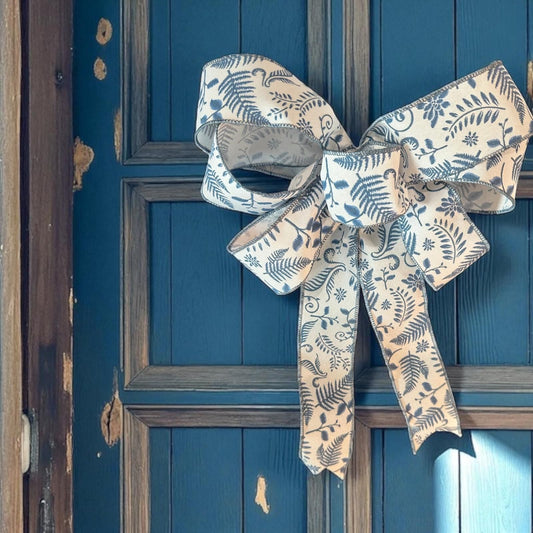 Coastal Floral 7 Loop Bow