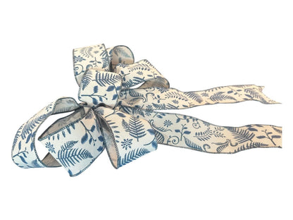Coastal Floral 7 Loop Bow