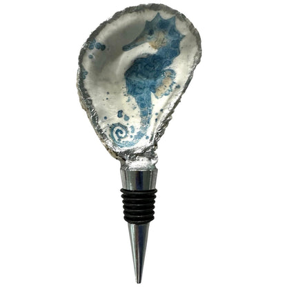 Oyster Bottle Stoppers- Silver Gilded or Natural Edge