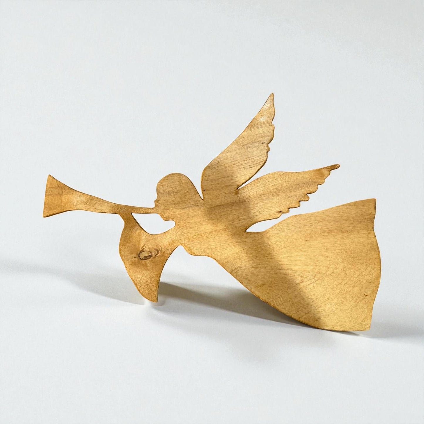 ✨ Wooden Christmas Angel – 34” x 22” Hanging Holiday Wall Décor | Handcrafted Wood Angel with Protective Finish 🎄