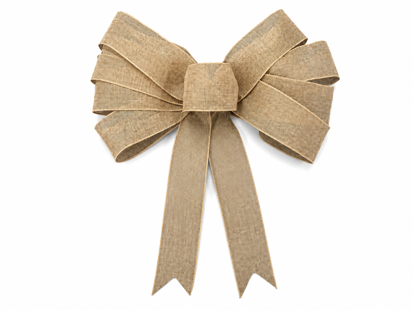Set of 6 Wired Burlap Bows for Wreaths, Front Porch & Wedding Decor – Handmade Farmhouse Rustic Bow Set, 10” Wide with Long Tails & Easy Wire Attachment for Columns, Lanterns, Church Pews & Holiday Decorating