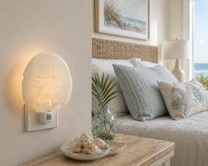Sand Dollar Arrowhead Shell Nightlight Hallway, Bathroom, Kitchen, Nursery Decor